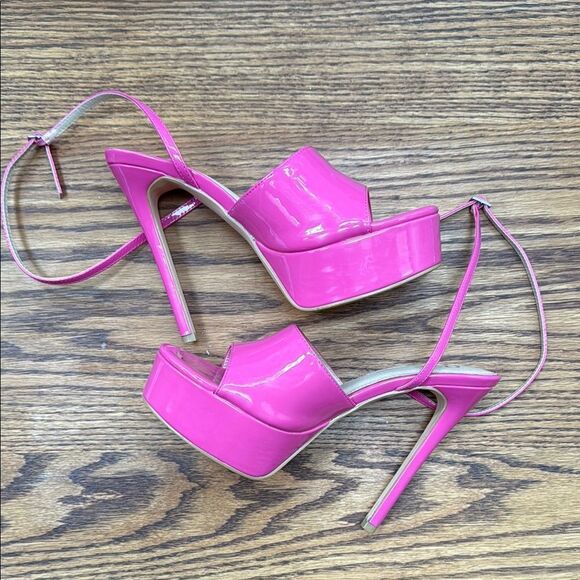 Olivia Ingrams Pink Platform Stiletto Heels.  Size 8.5 - Picture 4 of 6